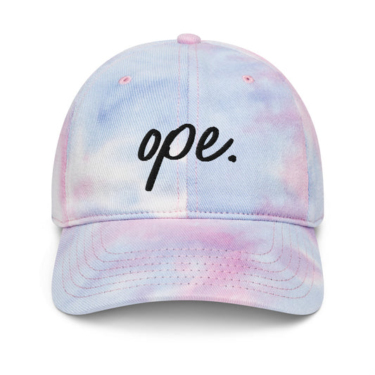 ope. tie dye hat
