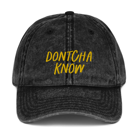 dontcha know dyed denim hat